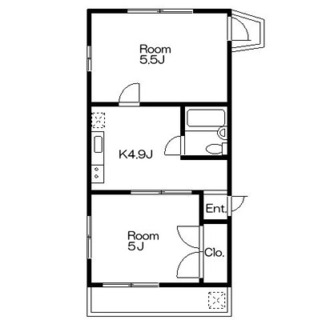 東京都板橋区稲荷台 賃貸マンション 2DK